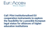 Call: Pilot institutionalised EU cooperation instruments...