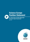Science Europe - Position Statement: On a new vision...