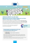 Factsheet: Horizon Europe calling SMEs!