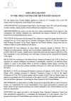 Sofia Declaration on the Green Agenda for the Western...