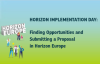 Horizon Implementation Day: Finding opportunities ...