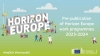 Pre-publication of Horizon Europe annual Work Programmes...